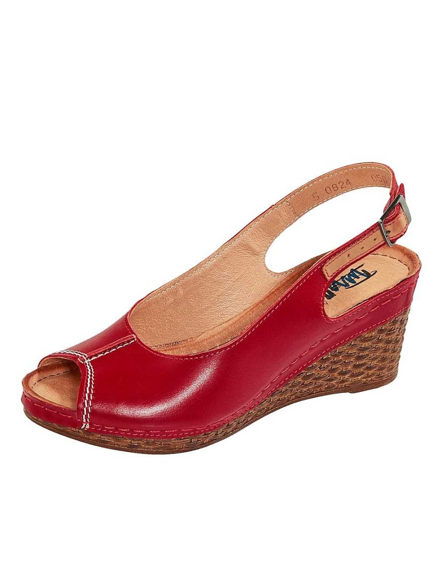 Women'S Shoes Vamos | Wedge Sandal With A Trendy Heel In A Braided Look