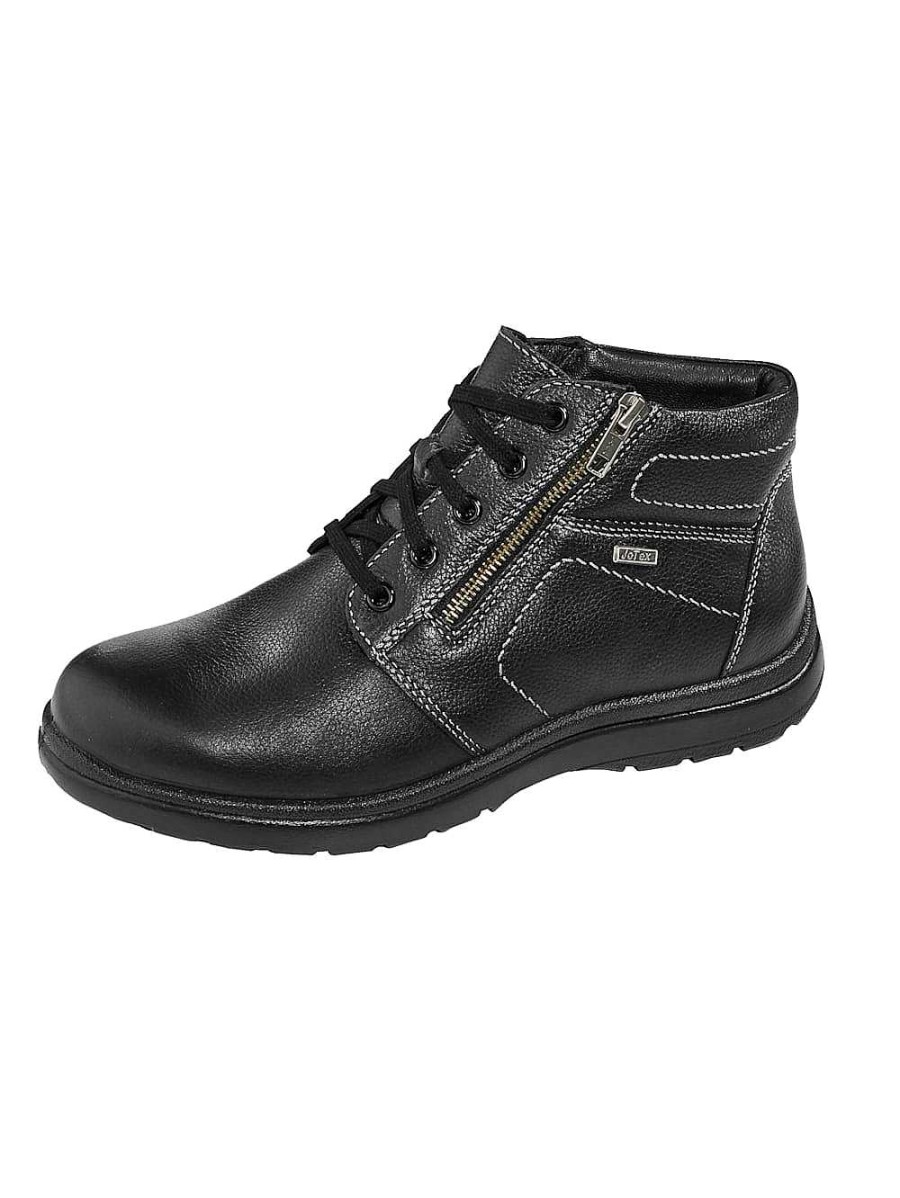 Men'S Shoes Vamos | Lace-Up Ankle Boots With Additional Zipper