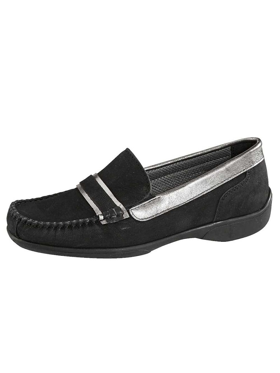 Women'S Shoes Vamos | Moccasin With Elastic Side Inserts