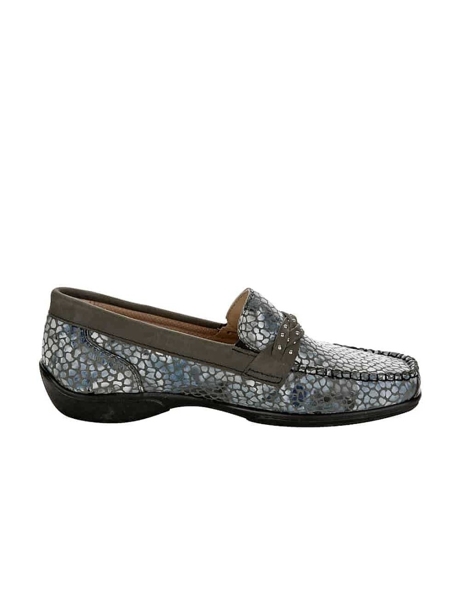 Women'S Shoes Vamos | Moccasin With Stone Decoration