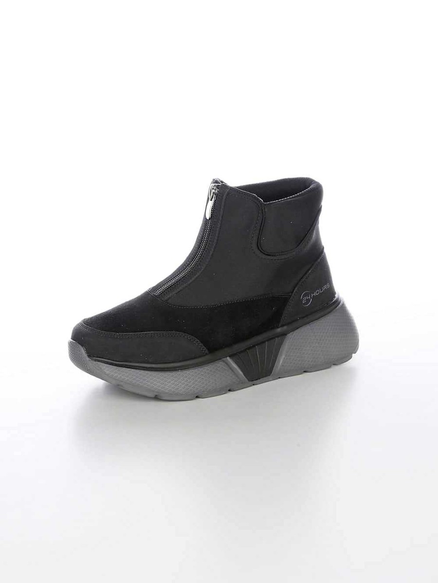 Women'S Shoes Vamos | Ankle Boots With A Sporty Front Zipper