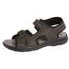 Men'S Shoes Vamos | Sandal With Padded Leather Footbed