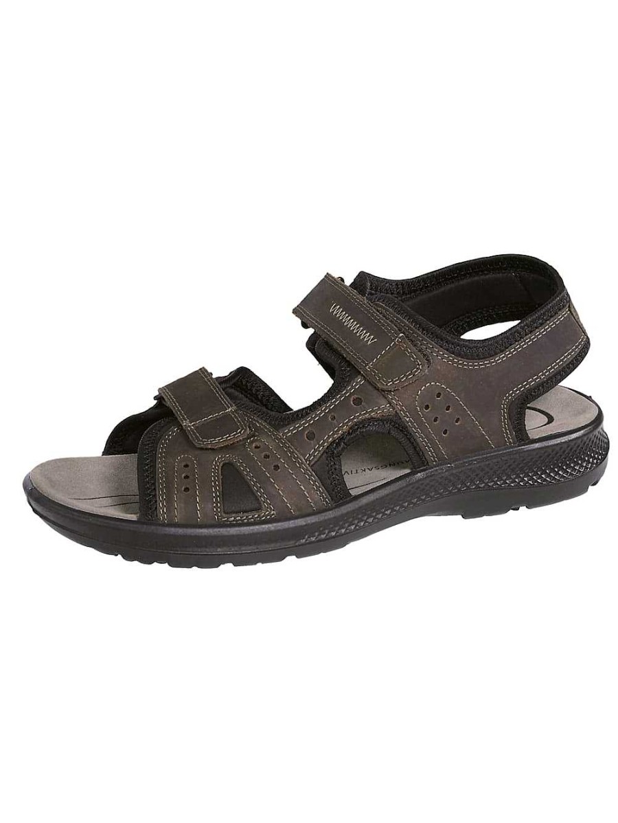 Men'S Shoes Vamos | Sandal With Padded Leather Footbed