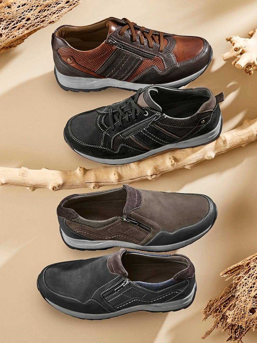 Men'S Shoes Vamos | Lace-Up Shoe With Additional Zipper