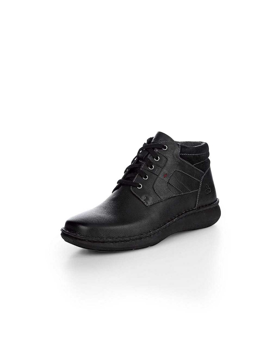 Men'S Shoes Vamos | Lace-Up Ankle Boots With Additional Zipper