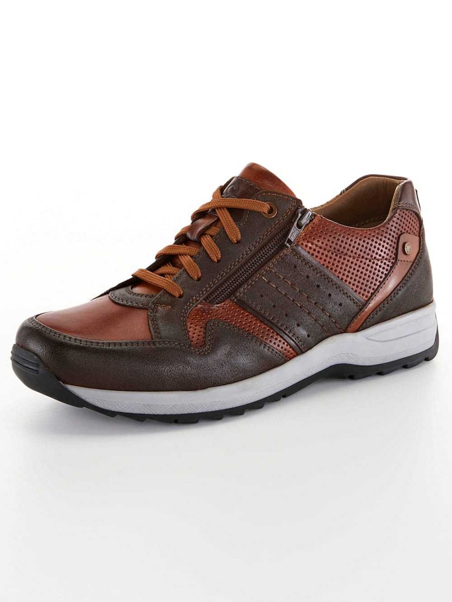 Men'S Shoes Vamos | Lace-Up Shoe With Additional Zipper