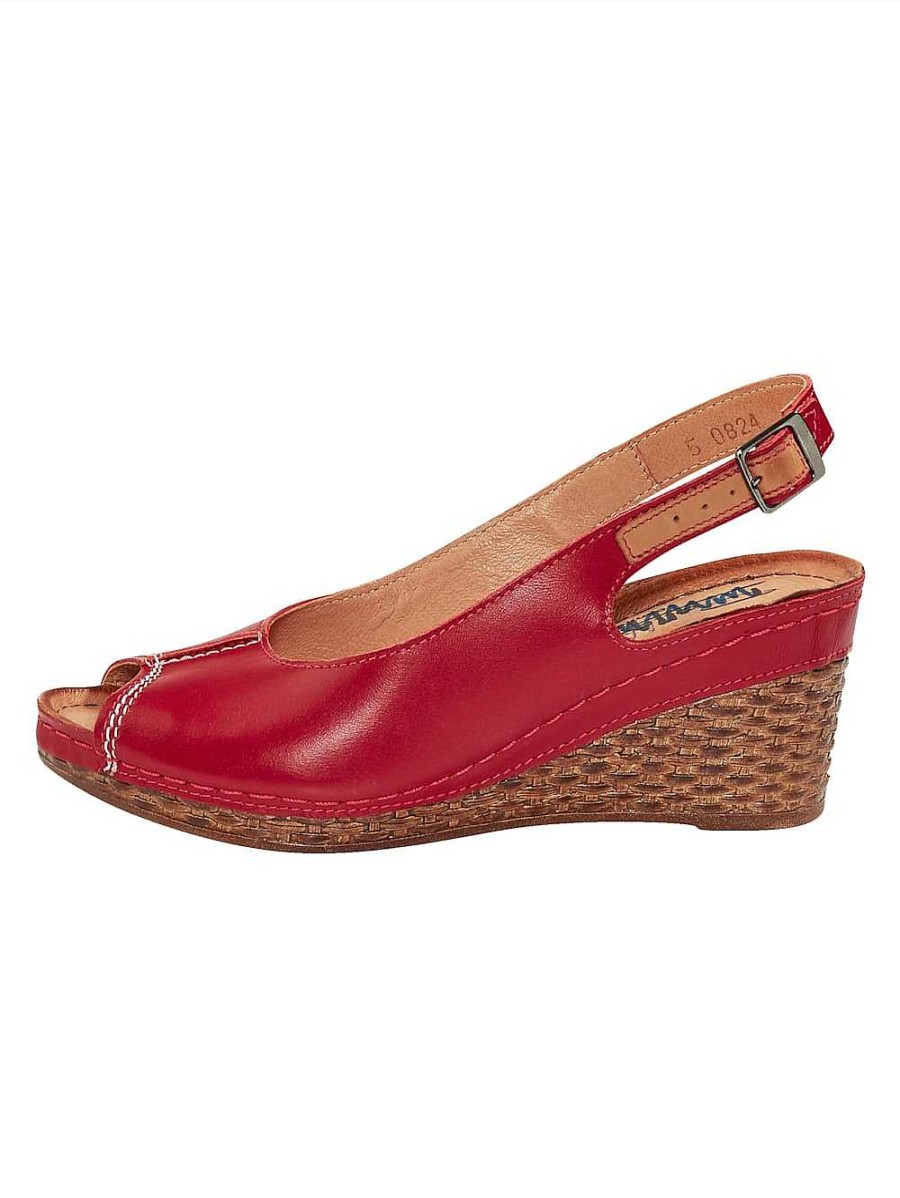 Women'S Shoes Vamos | Wedge Sandal With A Trendy Heel In A Braided Look